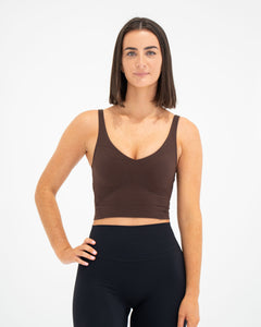 Form V Neck Crop Top