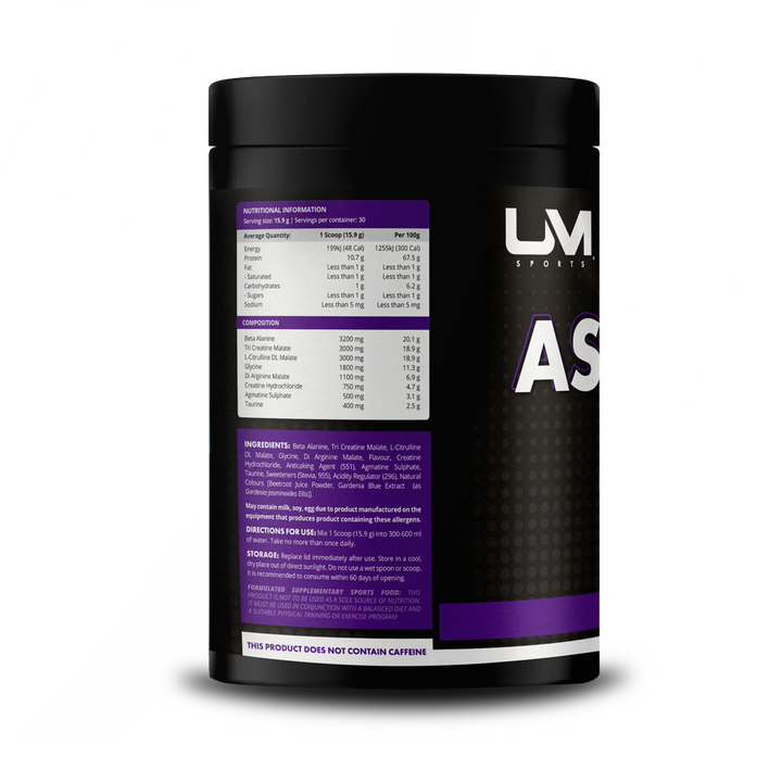 Ascend Pre-Workout Non-Stim Grape Glory by UM Sports