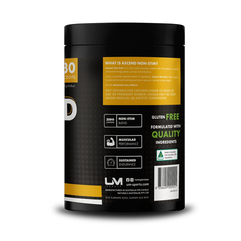 Ascend Pre-Workout Non-Stim Pineapple Passion by UM Sports