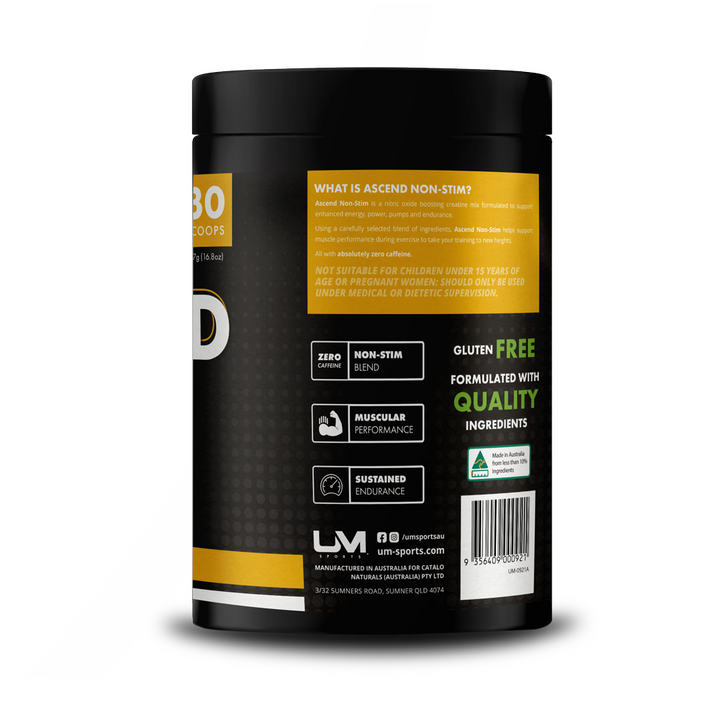 Ascend Pre-Workout Non-Stim Pineapple Passion by UM Sports