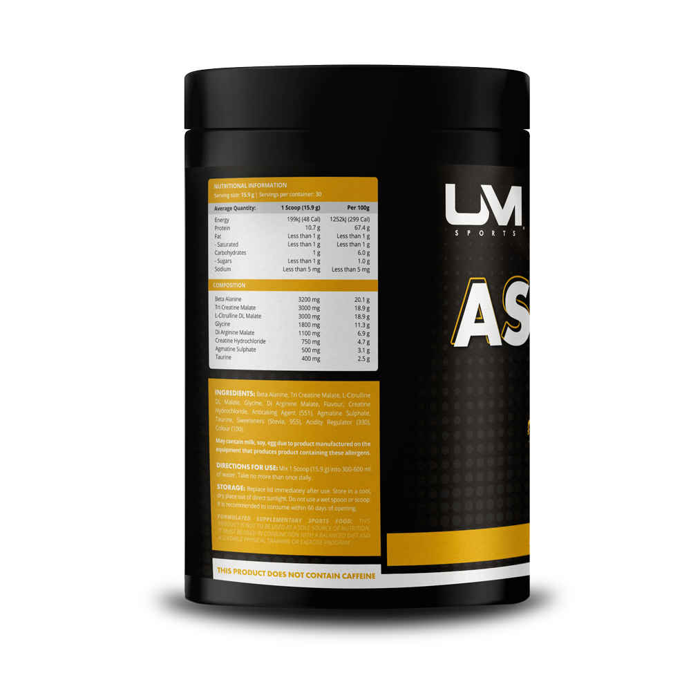 Ascend Pre-Workout Non-Stim Pineapple Passion by UM Sports