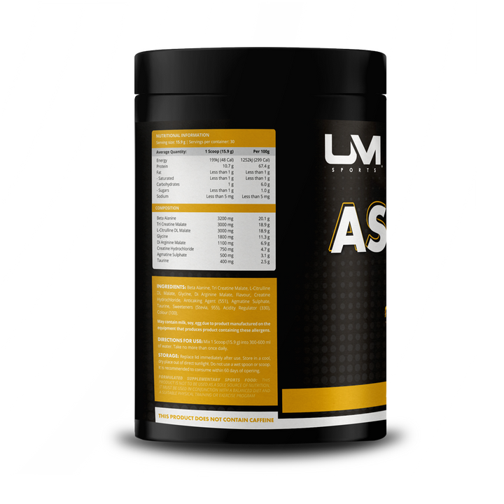 Ascend Pre-Workout Non-Stim Pineapple Passion by UM Sports