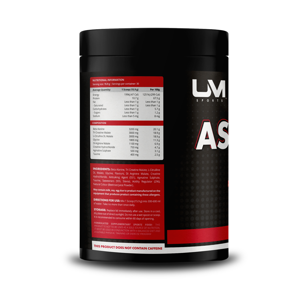 Ascend Pre-Workout Non-Stim Watermelon Wonder by UM Sports | Previously In-Cel Pre-Workout Urban Muscle