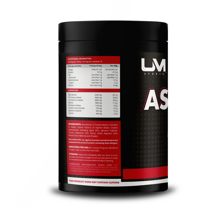 Ascend Pre-Workout Non-Stim Watermelon Wonder by UM Sports | Previously In-Cel Pre-Workout Urban Muscle