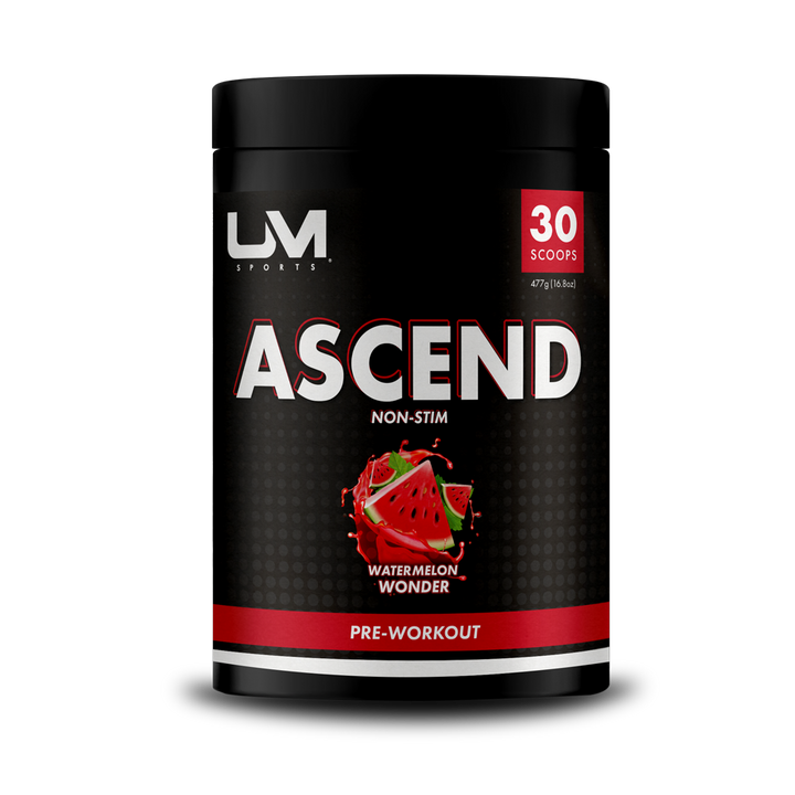 Ascend Pre-Workout Non-Stim Watermelon Wonder by UM Sports | Previously In-Cel Pre-Workout Urban Muscle